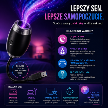 AstroBeam™ – Projektor Galaktyki LED USB do Samochodu i Pokoju